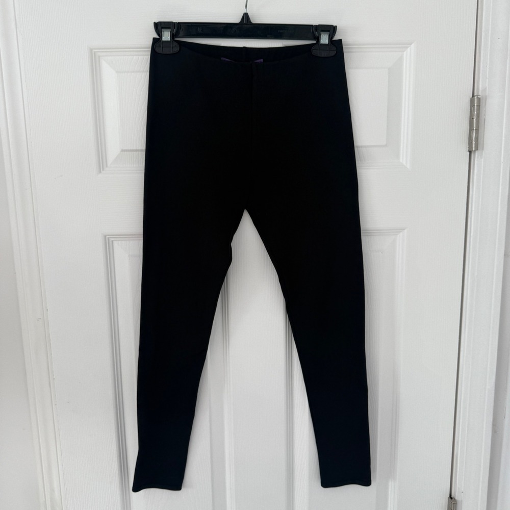 Ralph Lauren Collection Purple Label Black Silk Blend Leggings‎ Womens S Solid
